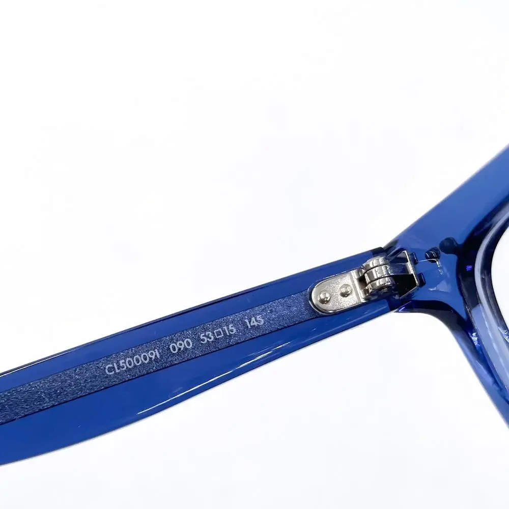 Celine Eyeglasses Blue Crystal Frames‎ Full Rim Square Optical CL50009I